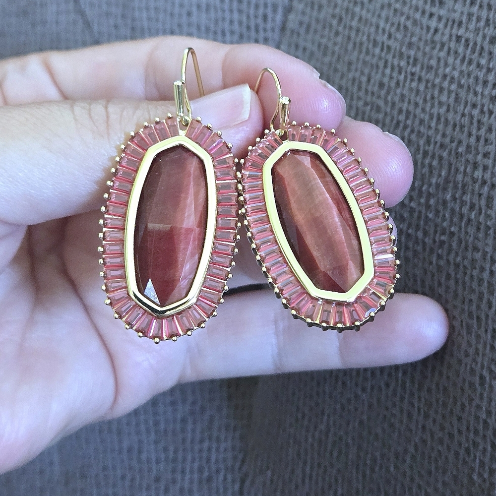 Kendra Scott "Baguette Elle" Drop⬇️ Earrings - Picture 14 of 16